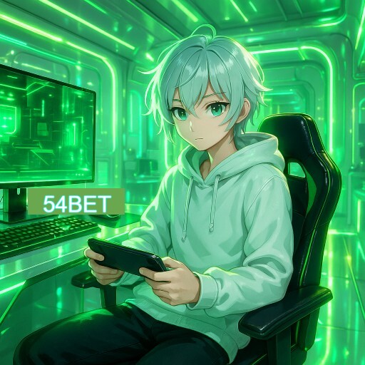 Imagem promocional do app oficial 54BET destacando a conveniência de jogar cassino online pelo celular ou navegador
