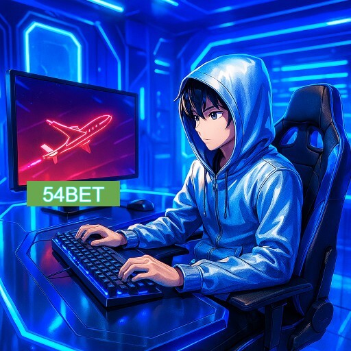 Imagem promocional do app oficial 54BET destacando a conveniência de jogar cassino online pelo celular ou navegador