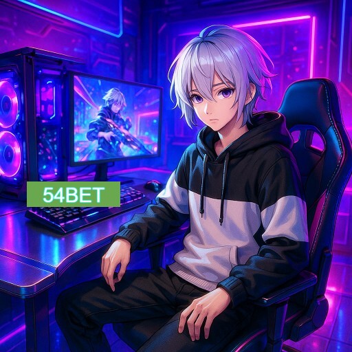 Imagem promocional do app oficial 54BET destacando a conveniência de jogar cassino online pelo celular ou navegador