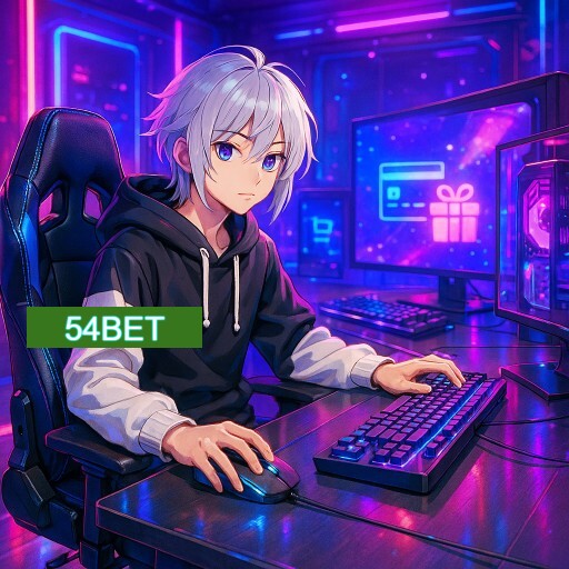 Imagem promocional do app oficial 54BET destacando a conveniência de jogar cassino online pelo celular ou navegador