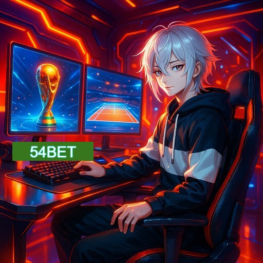 Imagem promocional do app oficial 54BET destacando a conveniência de jogar cassino online pelo celular ou navegador