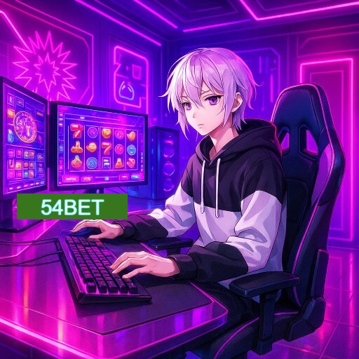 Imagem promocional do app oficial 54BET destacando a conveniência de jogar cassino online pelo celular ou navegador