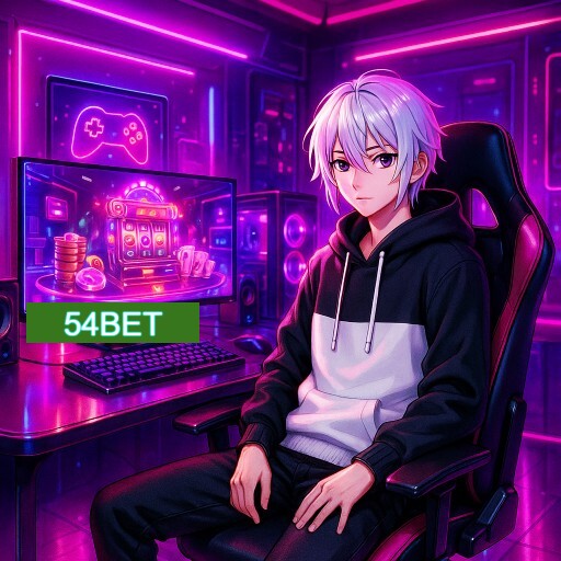 Imagem promocional do app oficial 54BET destacando a conveniência de jogar cassino online pelo celular ou navegador