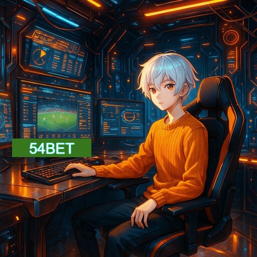 Imagem promocional do app oficial 54BET destacando a conveniência de jogar cassino online pelo celular ou navegador