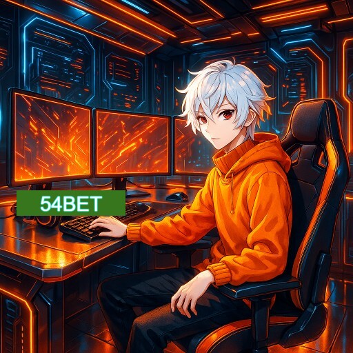 Imagem promocional do app oficial 54BET destacando a conveniência de jogar cassino online pelo celular ou navegador