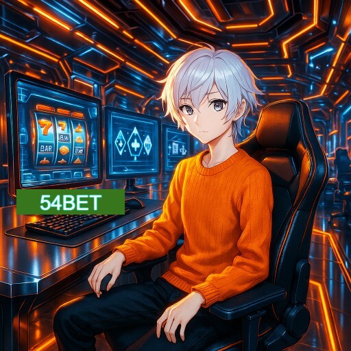 Imagem promocional do app oficial 54BET destacando a conveniência de jogar cassino online pelo celular ou navegador