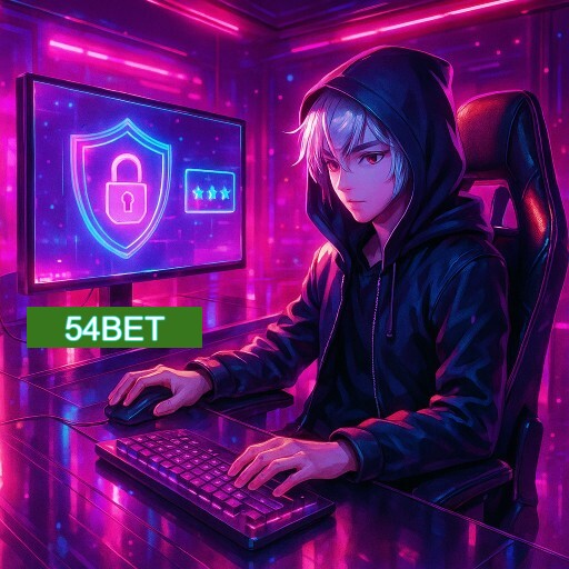 Imagem promocional do app oficial 54BET destacando a conveniência de jogar cassino online pelo celular ou navegador