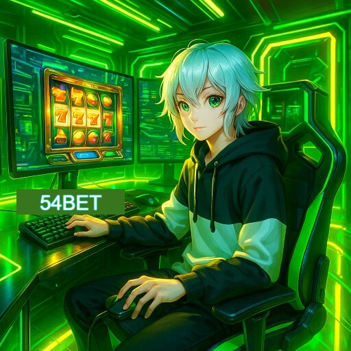 Imagem promocional do app oficial 54BET destacando a conveniência de jogar cassino online pelo celular ou navegador